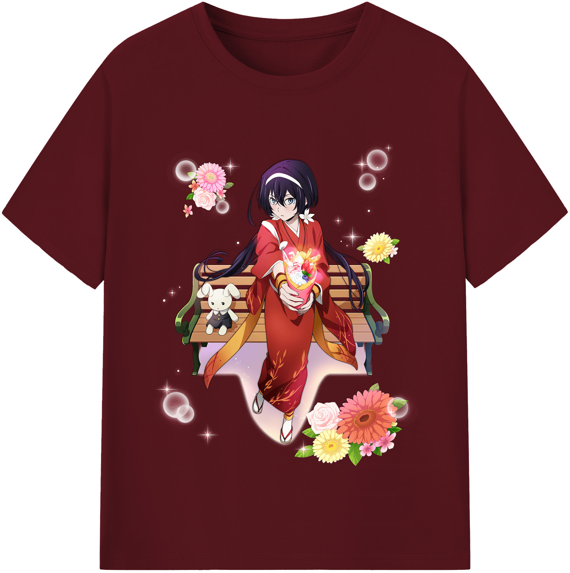（画像用） 文豪ストレイドッグス Bungo Stray Dogs 綿100％半袖Tシャツ（フロントプリント）